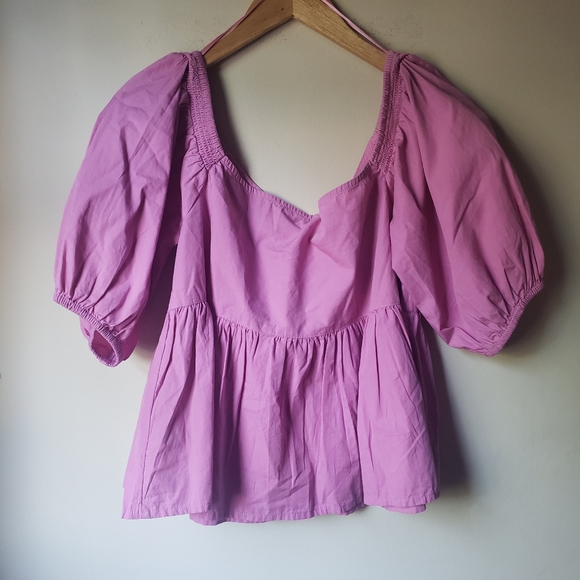 Free People Puff Sleeve Top - Picture 5 of 5